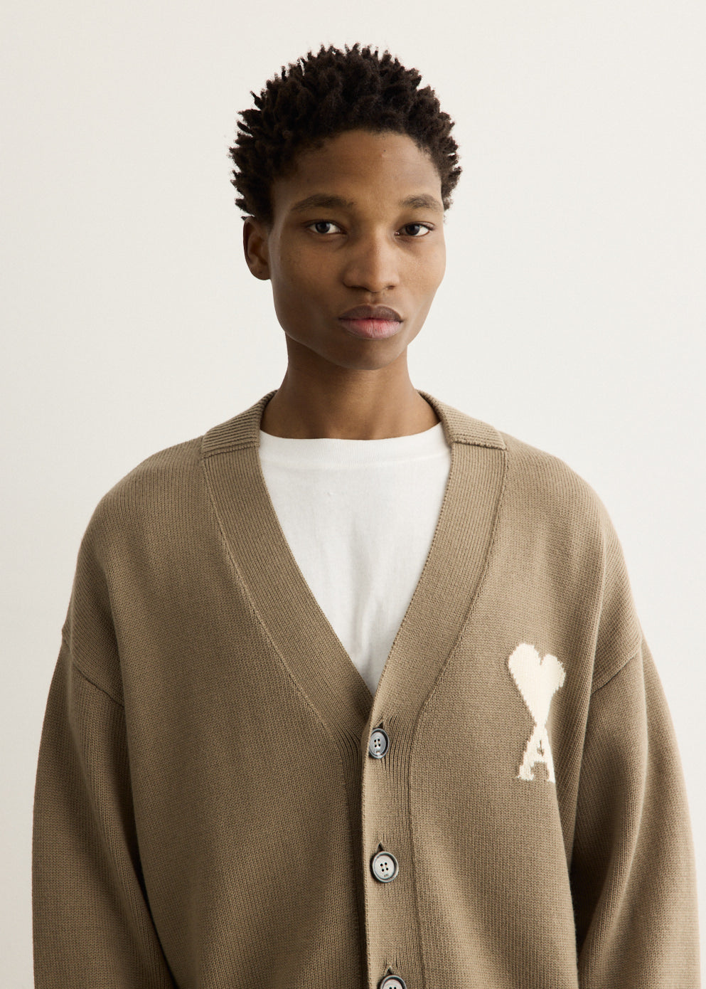 Cardigan With Contrasted Ami De Coeur