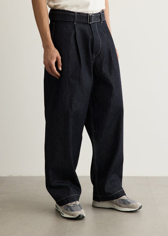 Selvage Denim Belted Pants