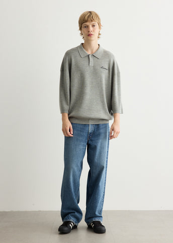 Signature 3/4 Sleeve 90's Knit Polo