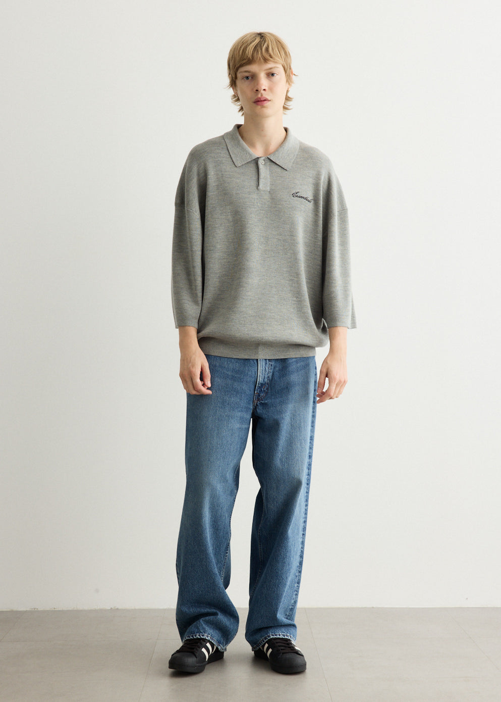 Signature 3/4 Sleeve 90's Knit Polo