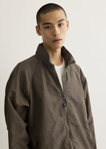 Polyester Ramie Check Jacket