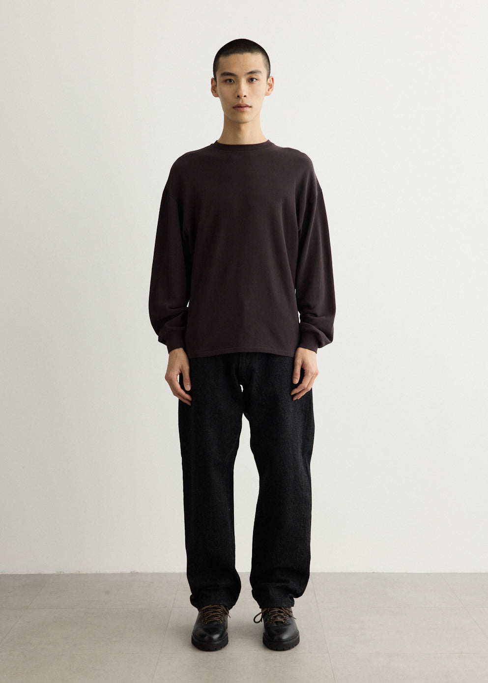 Mini Terry Long Sleeve Pullover