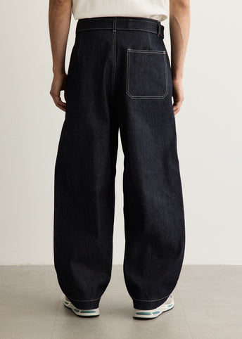 Selvage Denim Belted Pants