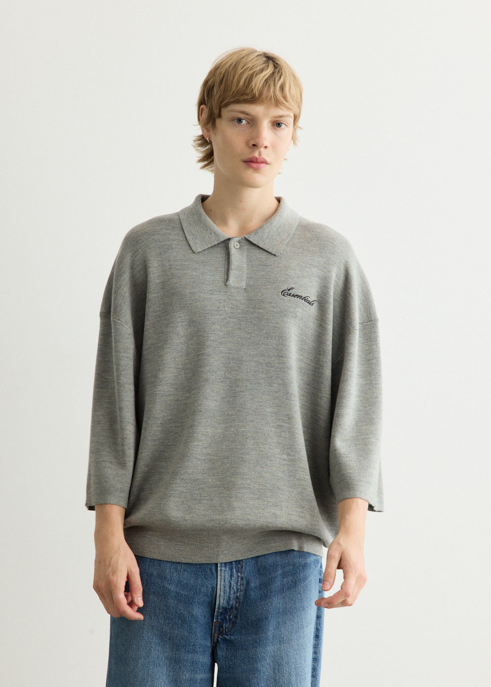 Signature 3/4 Sleeve 90's Knit Polo