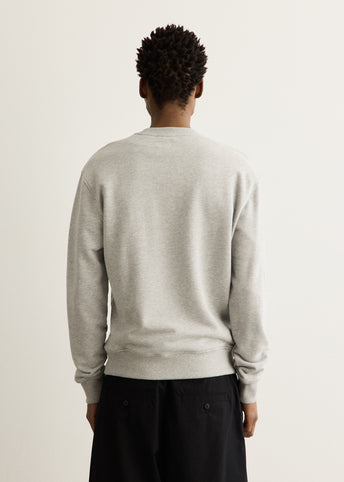 Crewneck Sweater With Knitted Logo