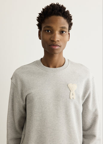 Crewneck Sweater With Knitted Logo
