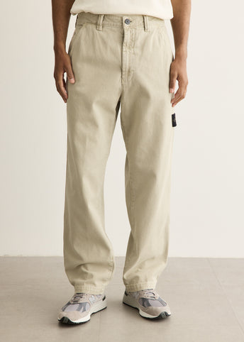 Organic Panama Cotton Garment Dyed Chino Trousers