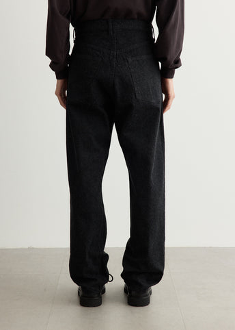 5P Zipper Front Denim Pants