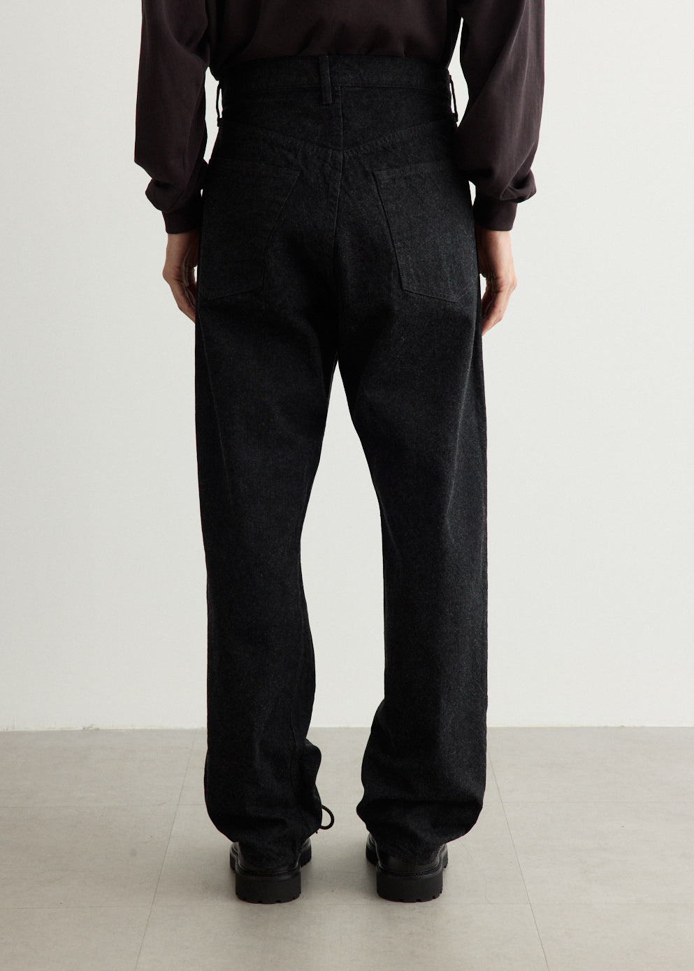 5P Zipper Front Denim Pants