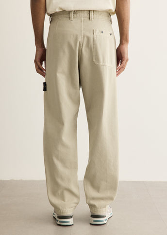 Organic Panama Cotton Garment Dyed Chino Trousers