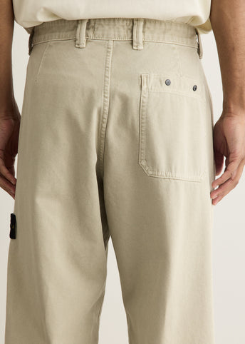 Organic Panama Cotton Garment Dyed Chino Trousers