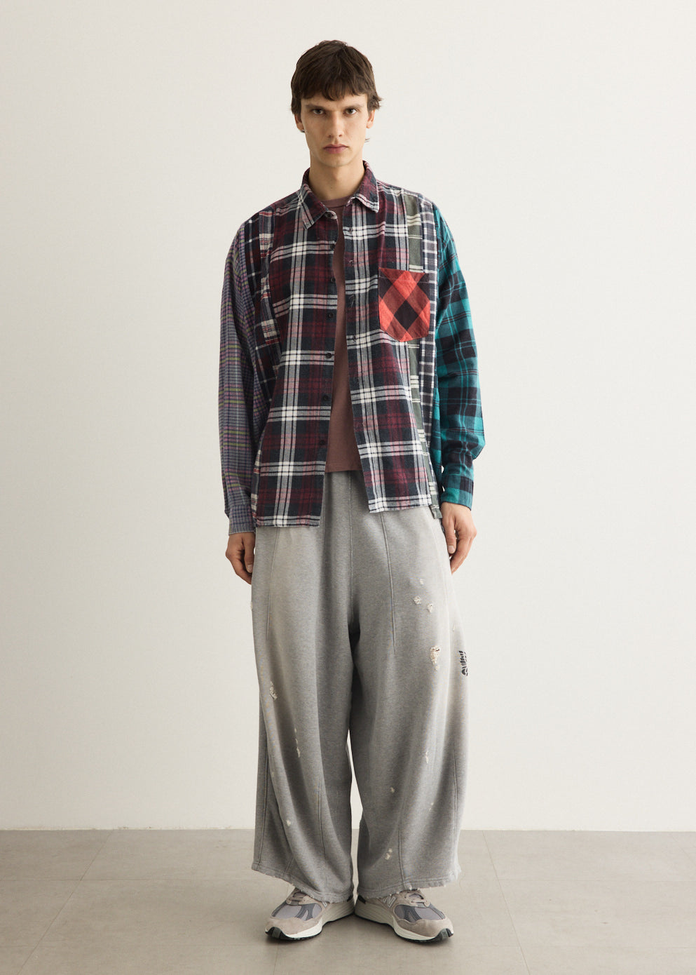 Flannel Shirt 7 Cuts Wide Shirt