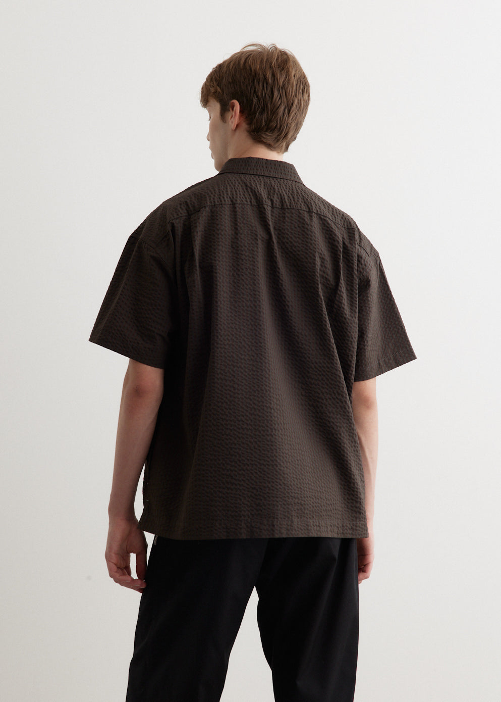 Dry Soft Seersucker Short Sleeve Shirt