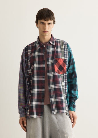 Flannel Shirt 7 Cuts Wide Shirt