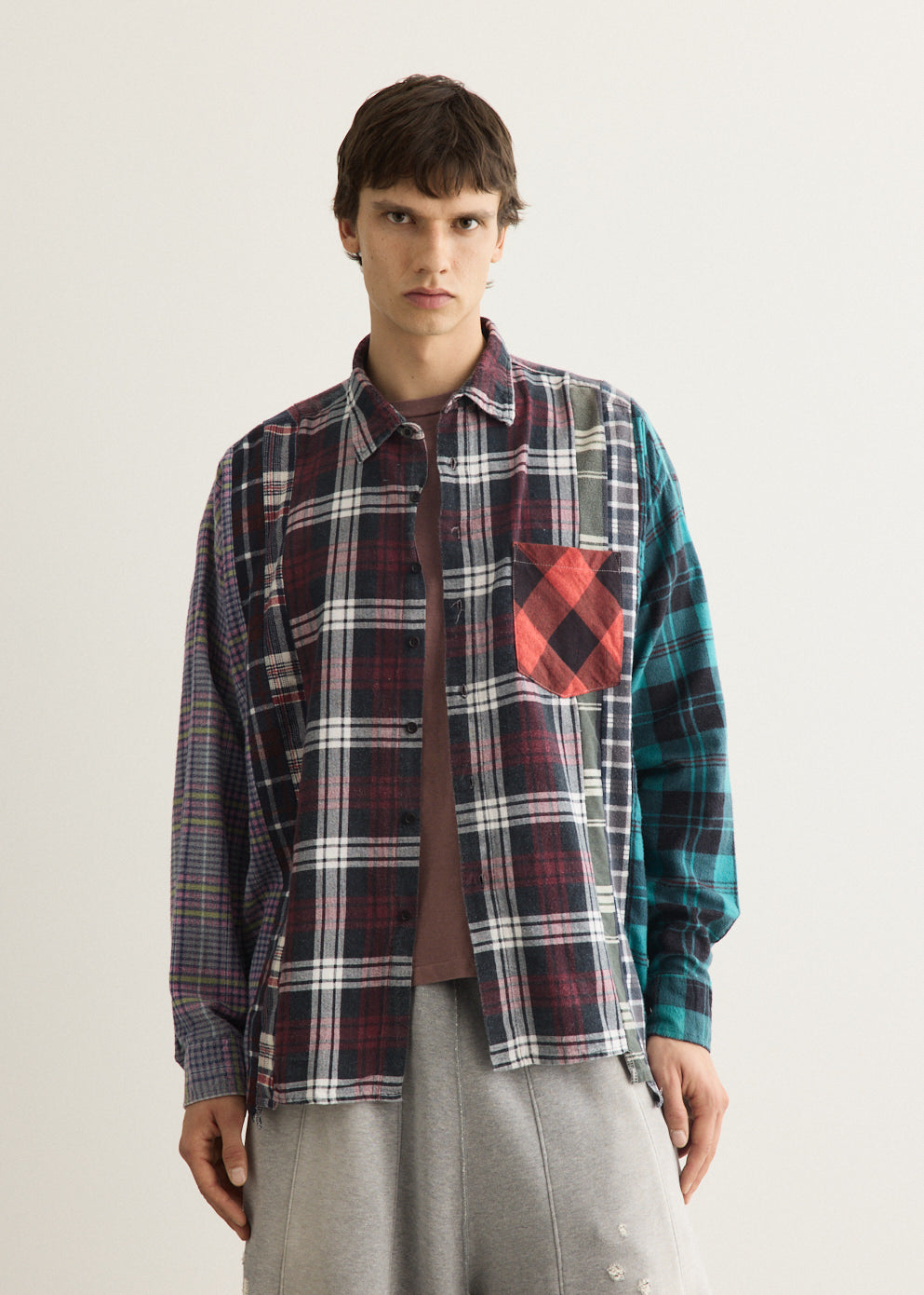 Flannel Shirt 7 Cuts Wide Shirt