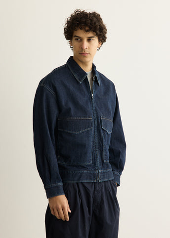 Selvage Denim Zip Jacket