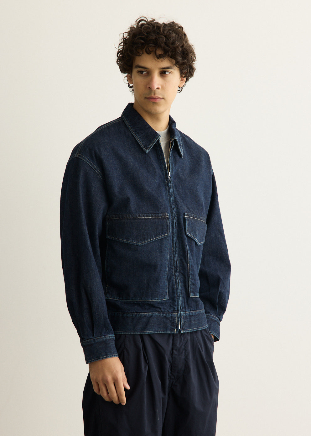 Selvage Denim Zip Jacket