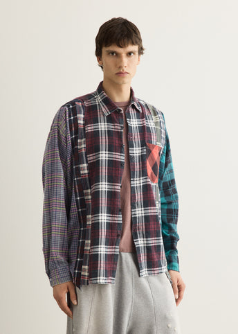 Flannel Shirt 7 Cuts Wide Shirt