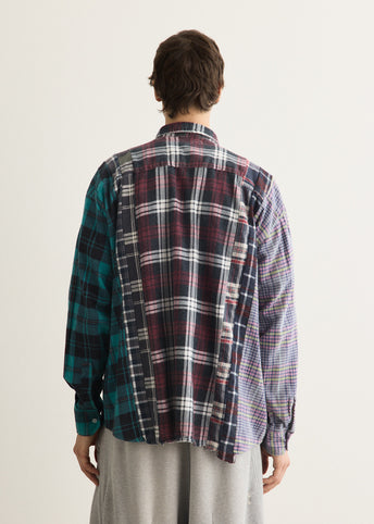Flannel Shirt 7 Cuts Wide Shirt