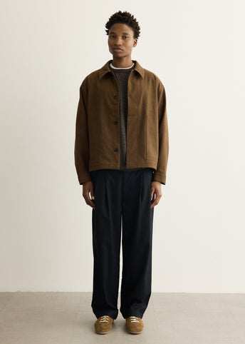 Synthetic Leather Short Blouson