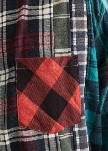 Flannel Shirt 7 Cuts Wide Shirt