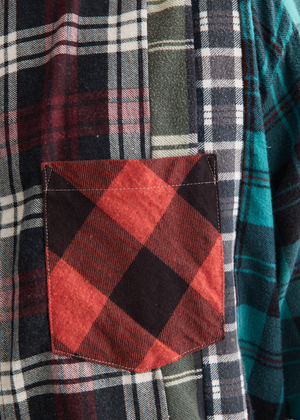 Flannel Shirt 7 Cuts Wide Shirt