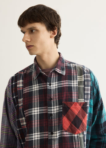 Flannel Shirt 7 Cuts Wide Shirt