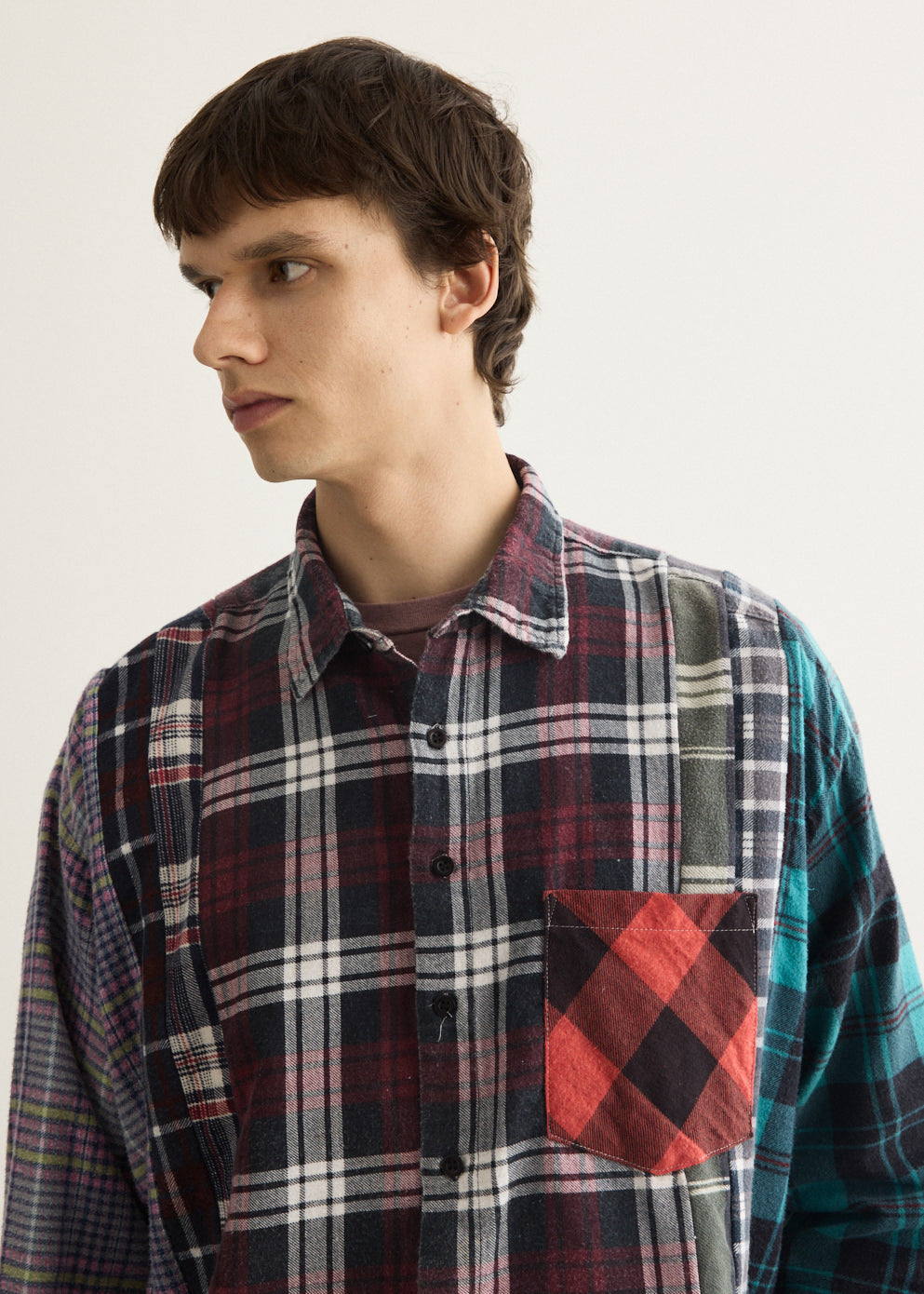 Flannel Shirt 7 Cuts Wide Shirt