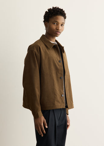 Synthetic Leather Short Blouson