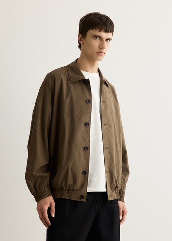 Cotton Wool Poplin Oversized Blouson