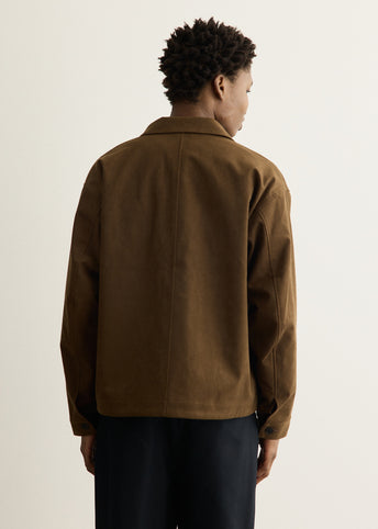Synthetic Leather Short Blouson