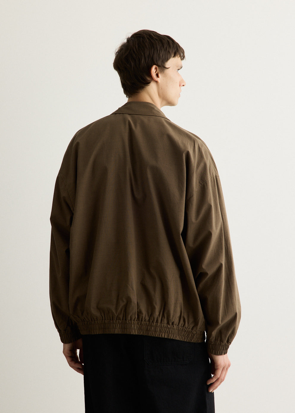 Cotton Wool Poplin Oversized Blouson