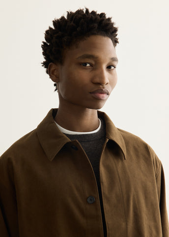 Synthetic Leather Short Blouson