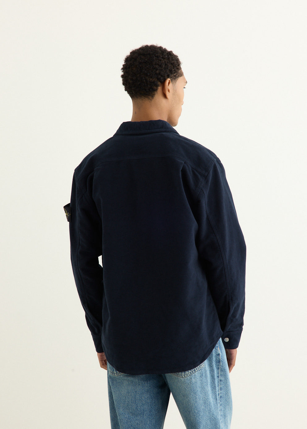 Cotton Moleskin Patch Pocket Overshirt
