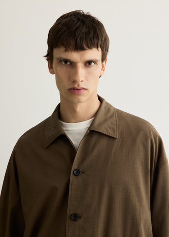 Cotton Wool Poplin Oversized Blouson