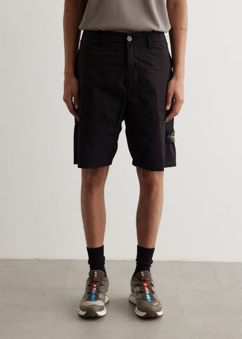 Garment Dyed Cotton Relaxed Bermuda Shorts