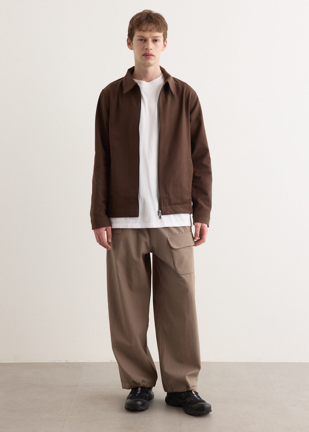 String Cuff Balloon Pants