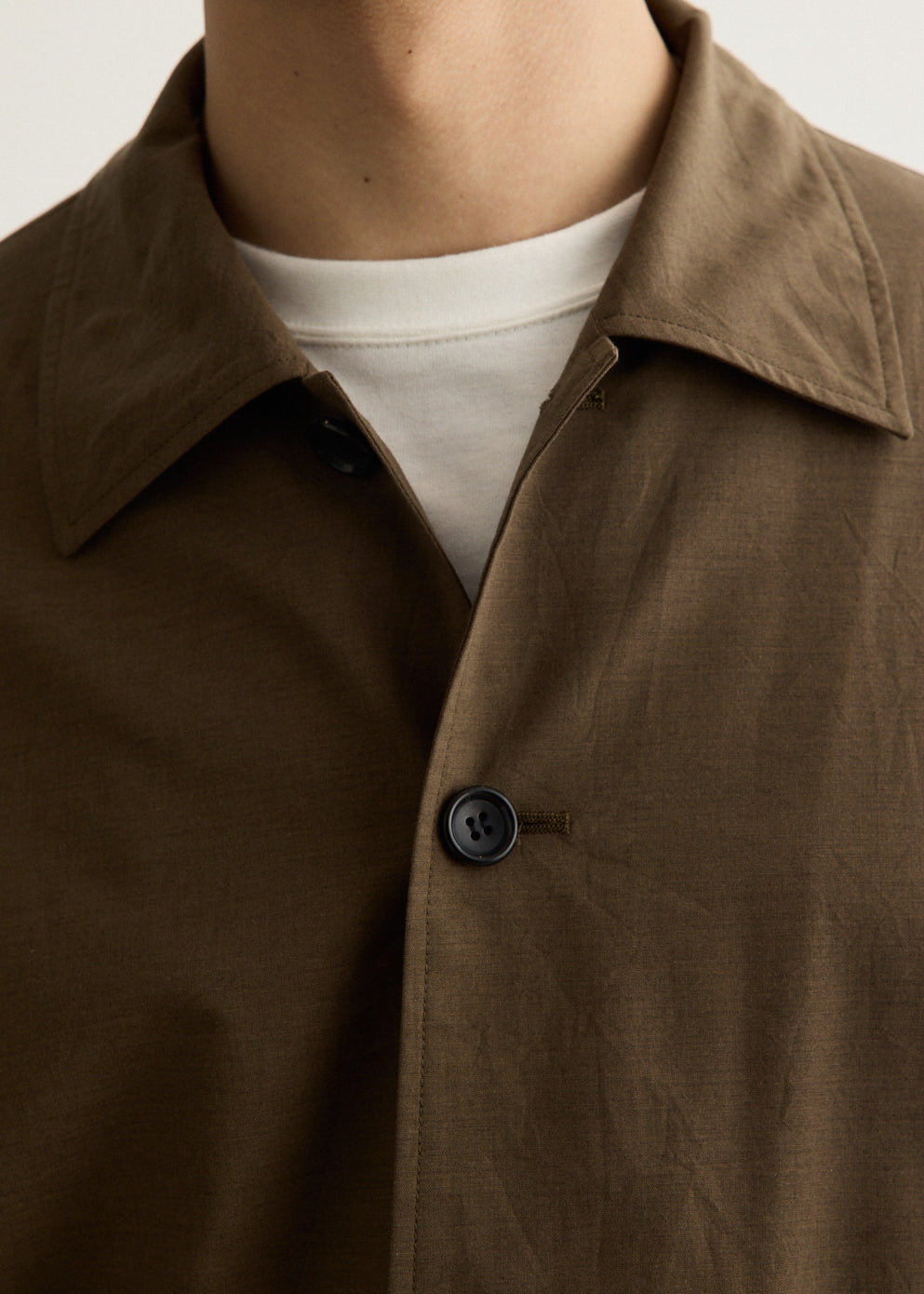Cotton Wool Poplin Oversized Blouson