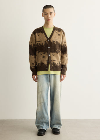 Mohair Splatter Cardigan