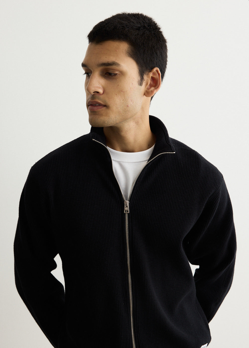 Teno Military Rib Zip Cardigan