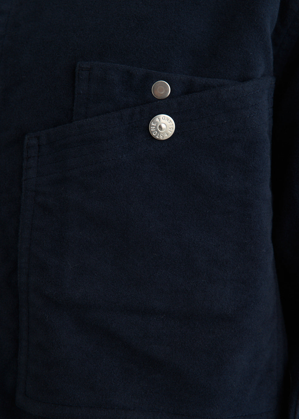 Cotton Moleskin Patch Pocket Overshirt