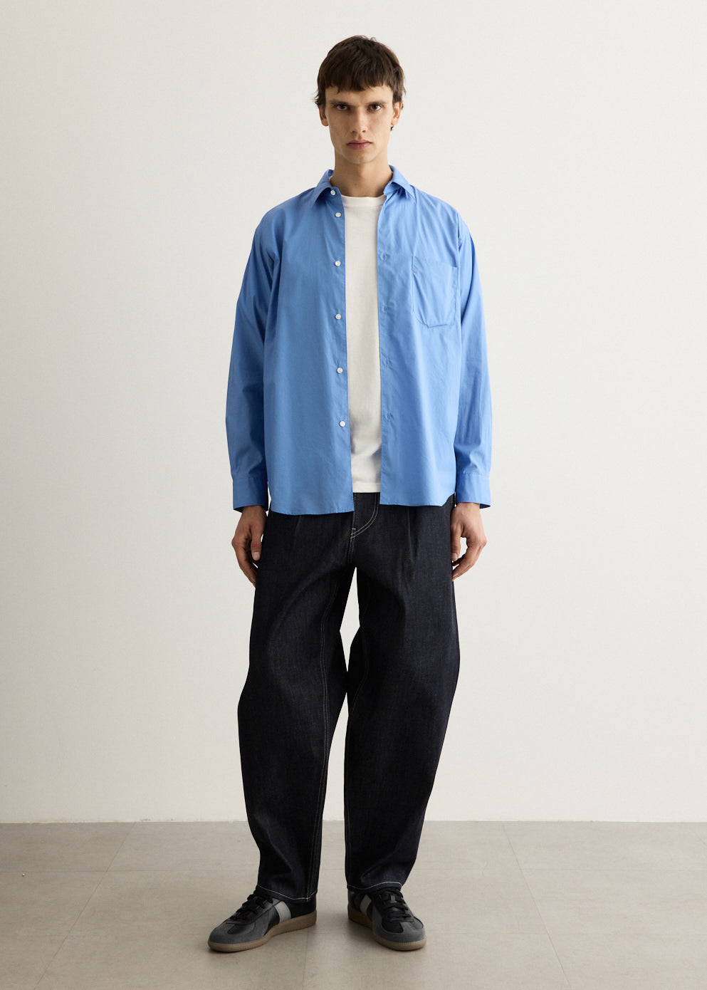 Selvage Denim Two Tuck Tapered Pants