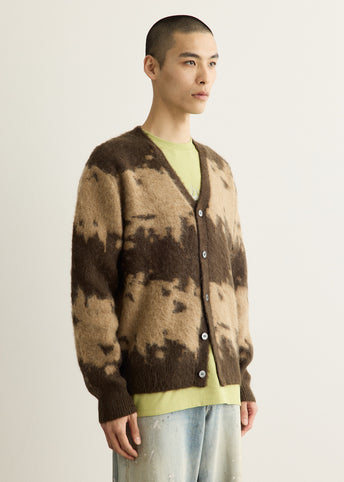 Mohair Splatter Cardigan