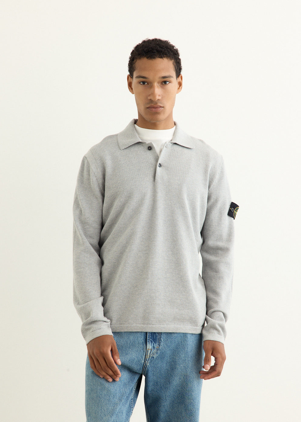 Micro Stitch Soft Organic Cotton Knit Polo