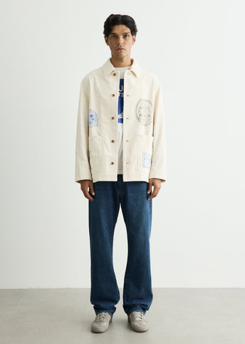 x Kuro Handwritten Postcard Work Jacket
