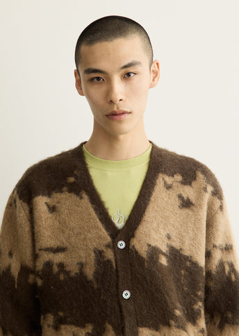 Mohair Splatter Cardigan