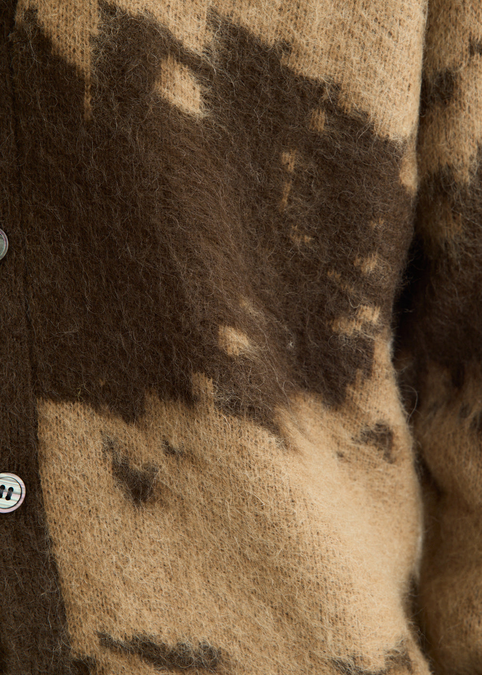 Mohair Splatter Cardigan