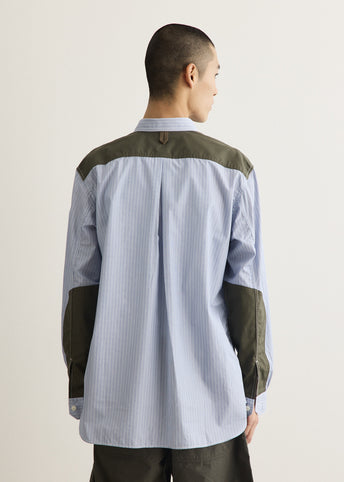 Stripe Linen Oxford Patch Pocket Shirt