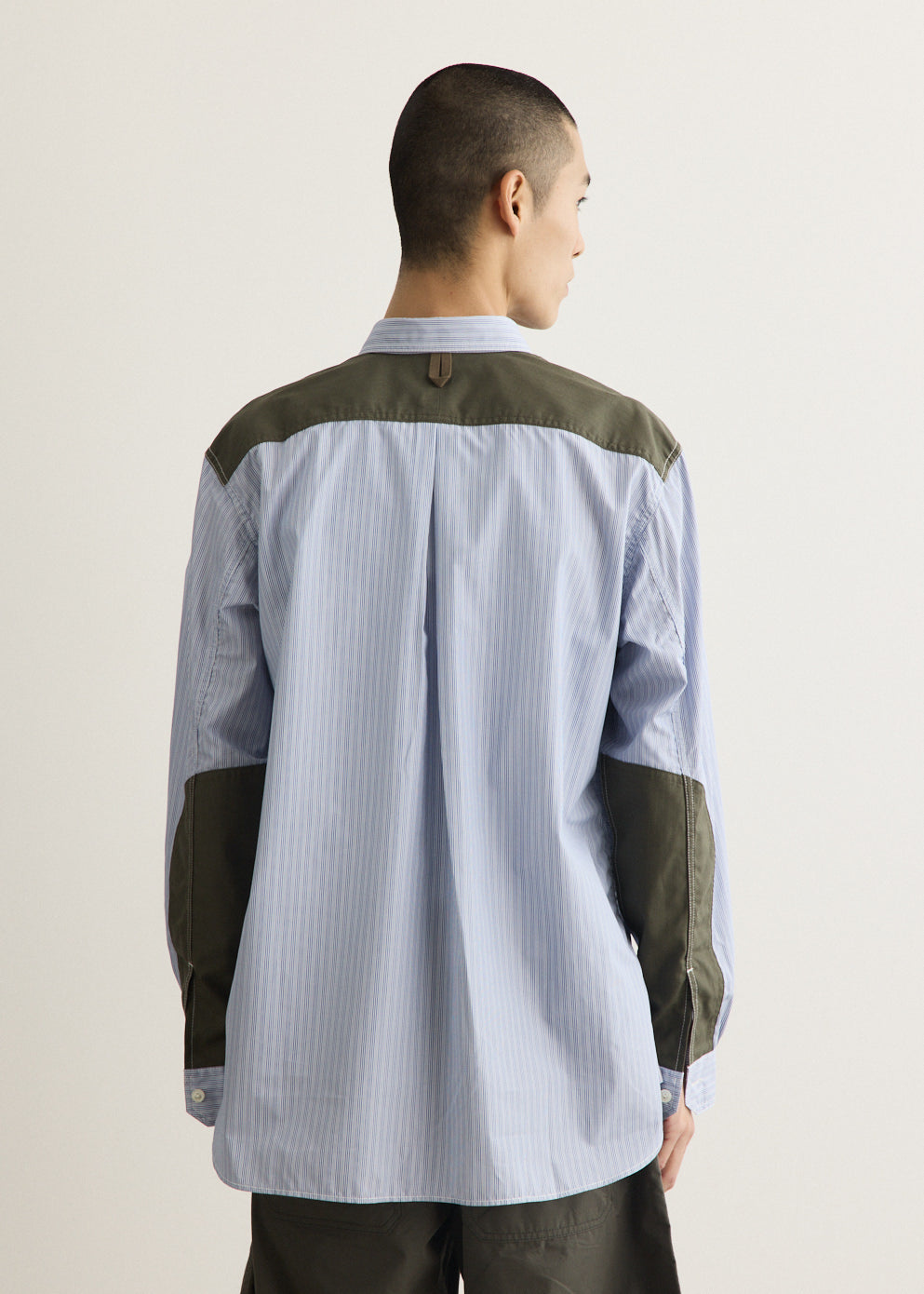 Stripe Linen Oxford Patch Pocket Shirt