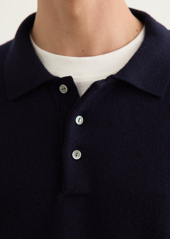 Classic Long Sleeve Knit Polo